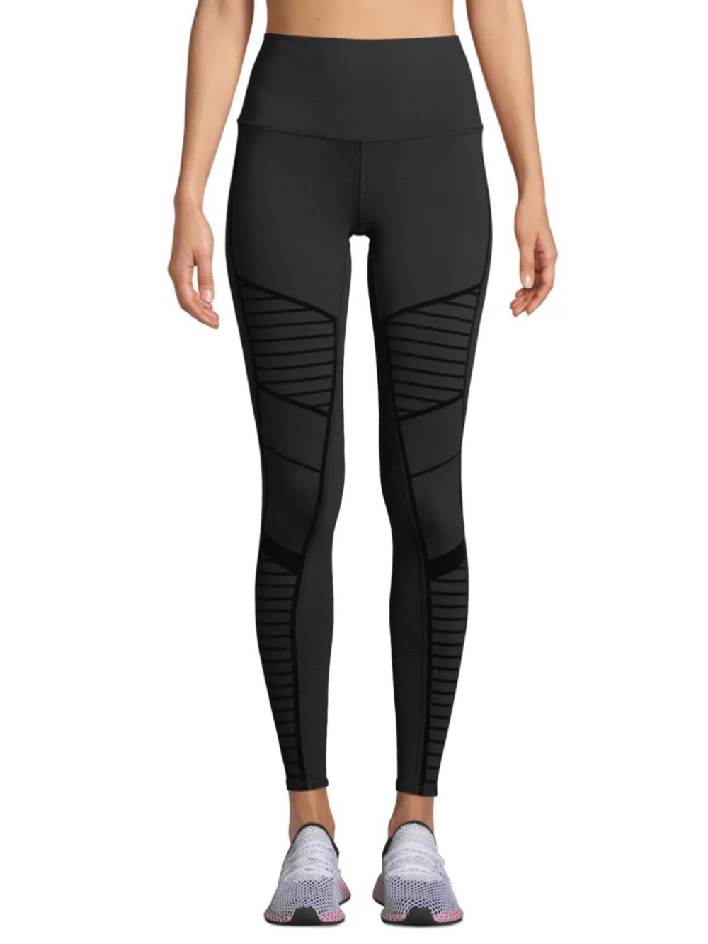 ALO YOGA Flocked High-Waist Moto Leggings